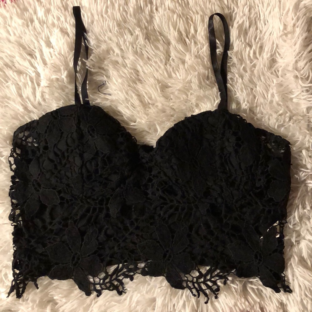 Floral print crop